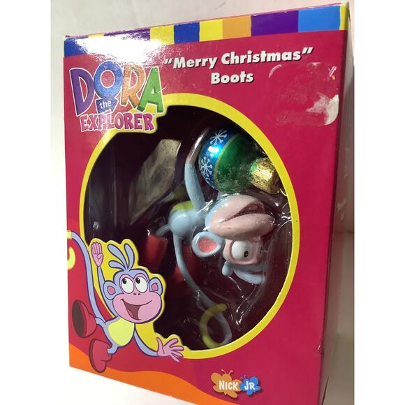 NEW 2003 Dora the Explorer Boots the Monkey Christmas Ornament American Greet - Picture 2 of 5